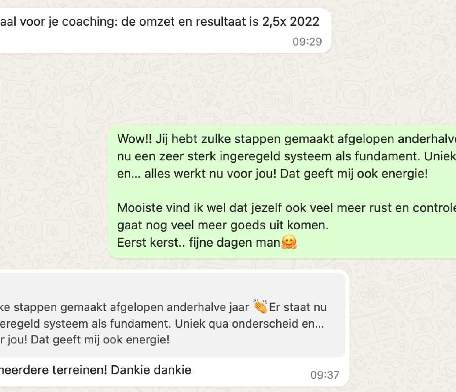 business coaching t gooi WhatsApp